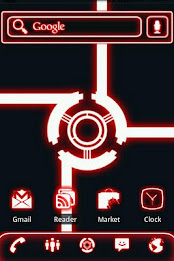 ADW Theme Glow Legacy Red Pro poster 1