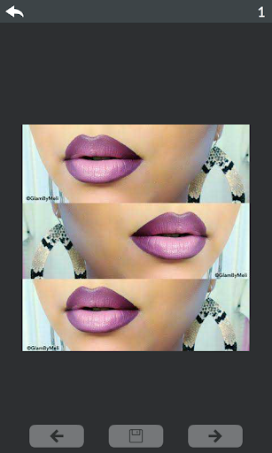 Lips makeup step by step 1