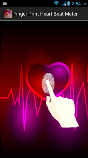 finger print heart beat meter