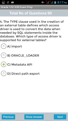 【免費教育App】Oracle9i Database Exam Prep-APP點子