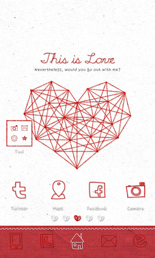 This is love go launcher theme