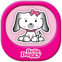 Hello Doggy Full Pink GO Theme logo