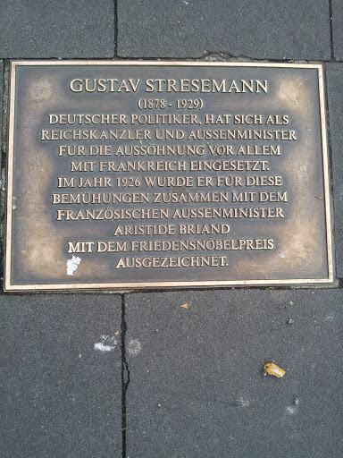Stolperstein Stresemann