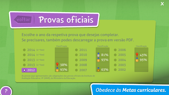 Provas Finais Português Demo Screenshots 1