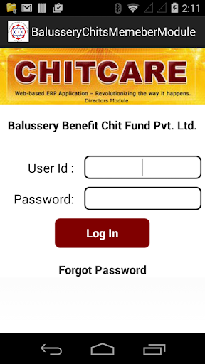 Balussery Chits Member Module