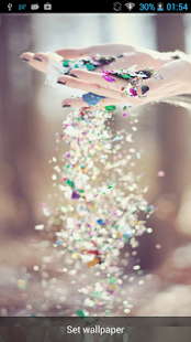 How to download Raining Glitter Live Wallpaper 1.1 unlimited apk for bluestacks