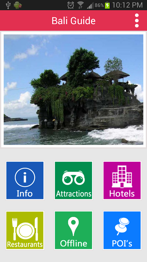 Android application Bali Offline Guide screenshort