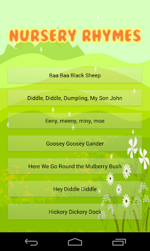 Nursery Rhyme Time Songs