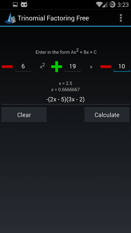 Factoring Trinomials Calculator - Online Calculator