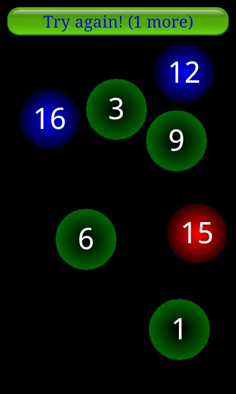 Android application Einsteins Challenge screenshort