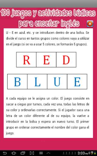 【免費教育App】Juegos para enseñar inglés-APP點子