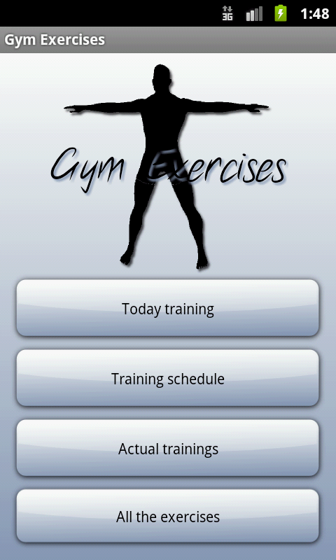 Gym Exercises Screen 1