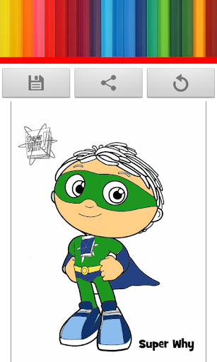 SuperWhy Coloring Fun Kids