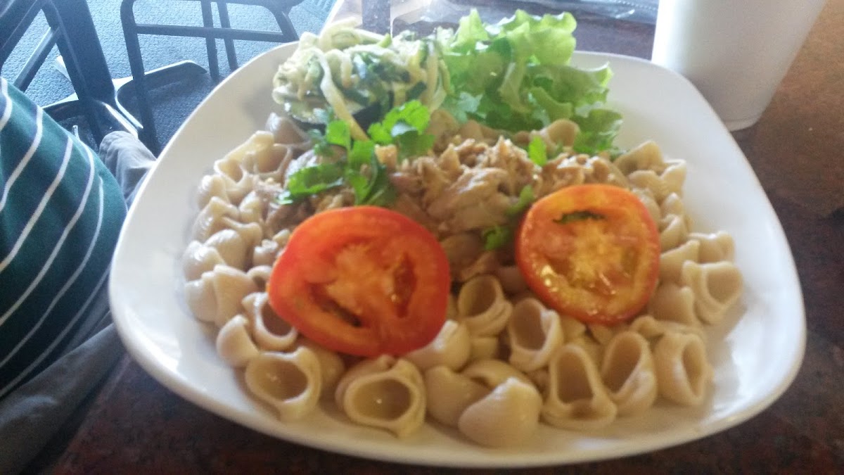 amazing GF pasta (call ahead to make sure it is available)