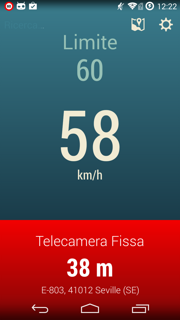 Speed Cameras Italy - Alerts Screen 1