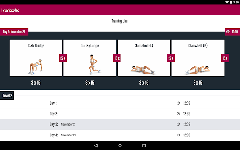 Runtastic Butt Trainer Workout - screenshot