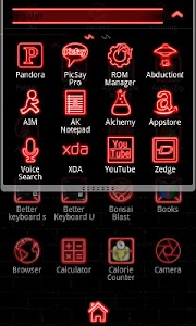 Neon Red GO Launcher Theme screenshot 2