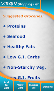 Download Virgin Diet Shopping List APK for Android