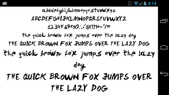 Fonts for FlipFont 50 Brush - náhled