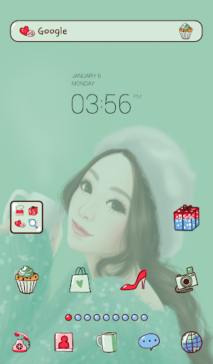 lovely girl warm dodol theme