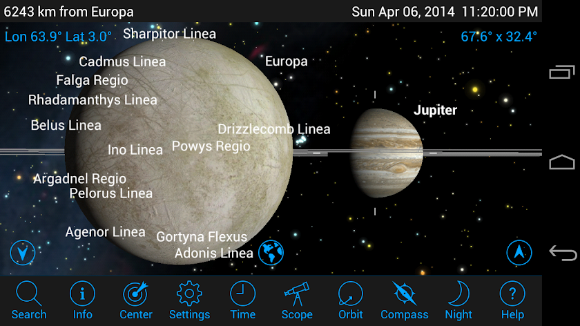 SkySafari 4 Plus: Stargazing Screen 3