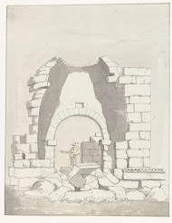 Antieke tempel binnen de vestingmuren van de oude stad Manduria