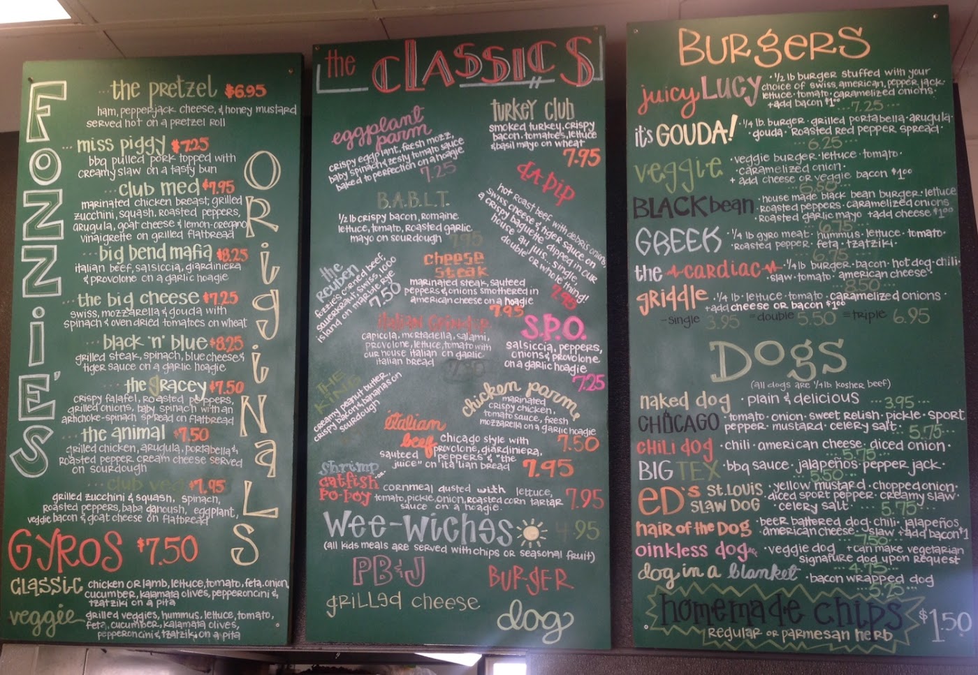 Fozzie's Sandwich Emporium GlutenFree Richmond Heights 2024