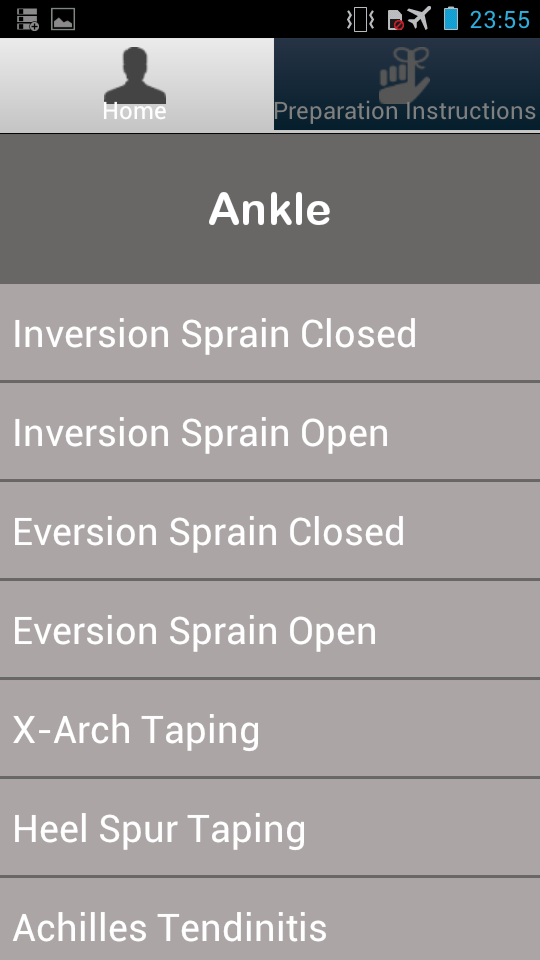 Athletic Taping Screen 2