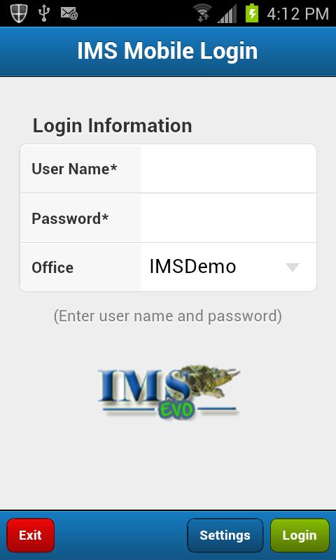   IMS Mobile: screenshot 