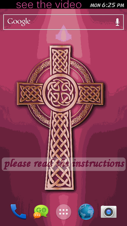 Android application Gaelic Cross Live Wallpaper screenshort