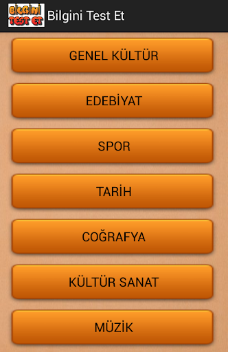 【免費益智App】Bilgini Test Et-APP點子