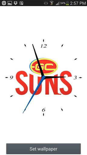 免費下載運動APP|Gold Coast SUNS Analog Clock app開箱文|APP開箱王