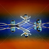 Forks and marbles by Janette Ho -  