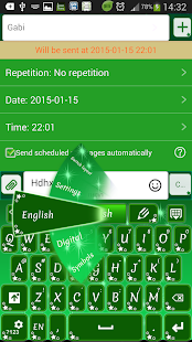 GO SMS Green Stars Screenshots 11