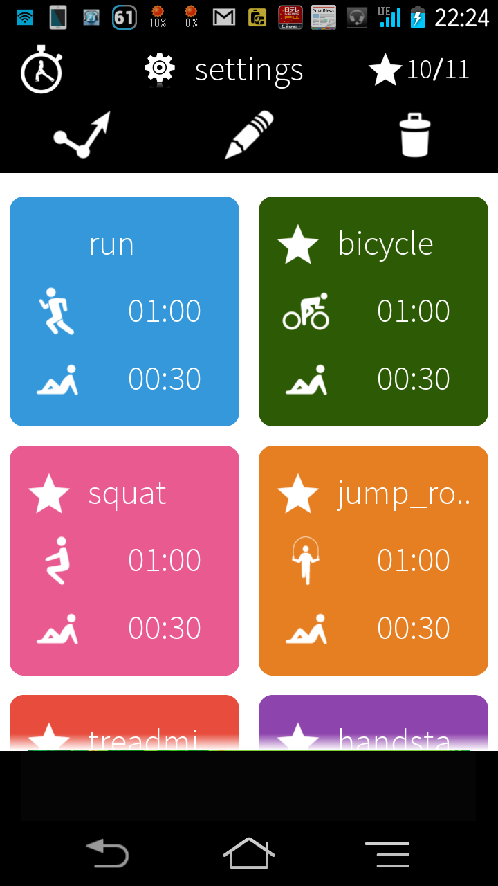 Interval Timer+ HIIT Training Screen 3