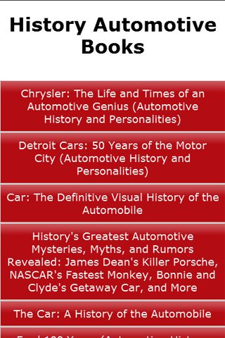 History Automotive Books