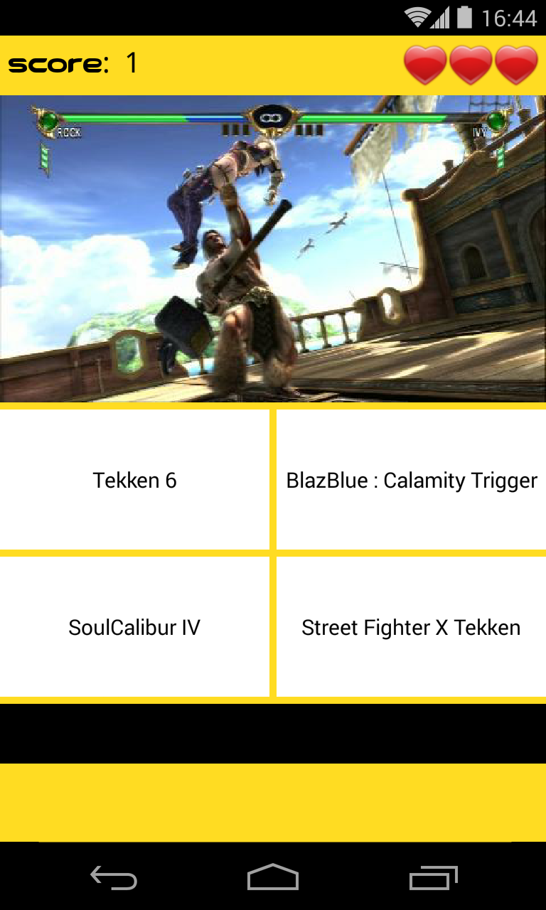 Video Games quiz Screen 3