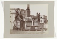 Fontein met Castor en Pollux op de Piazza del Quirinale, Rome