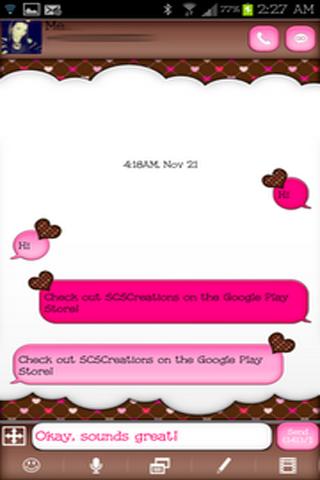 【免費個人化App】GO SMS - Dazzling Hearts 9-APP點子