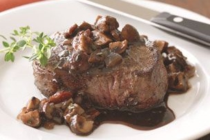 Filets Mignons with Bourguignonne Sauce