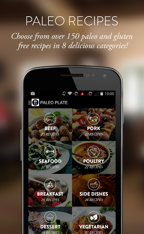 Android application Paleo Plate Pro- Paleo Recipes screenshort