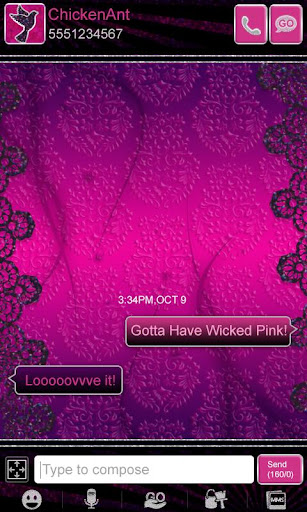 免費下載個人化APP|Wicked Pink Damask Theme SMS app開箱文|APP開箱王