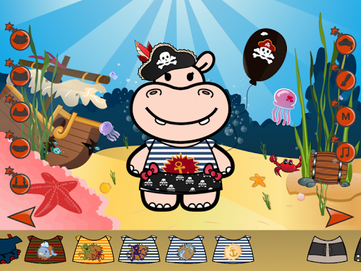 【免費家庭片App】Hippo Dress Up Game-APP點子