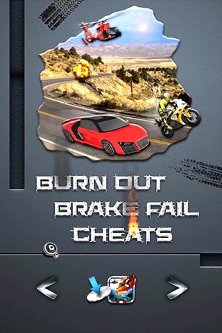 BURN OUT BRAKE FAIL Cheats