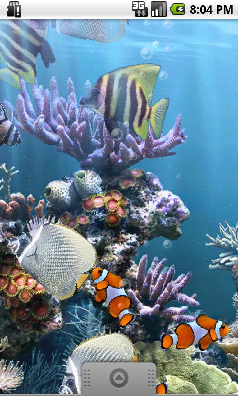 Android application The real aquarium - LWP screenshort