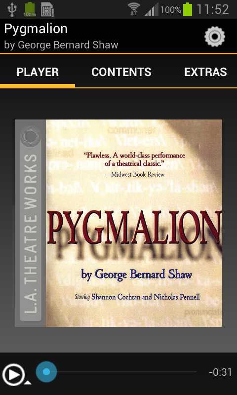 Pygmalion (George B. Shaw) Screen 1