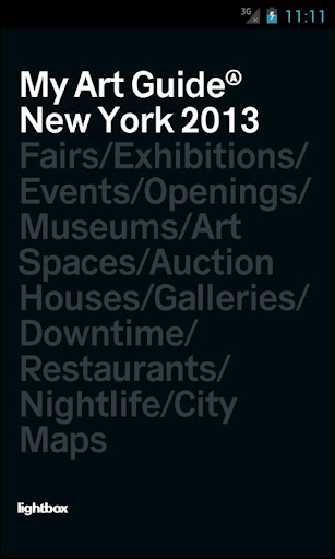 My Art Guide New York 2013 PRO