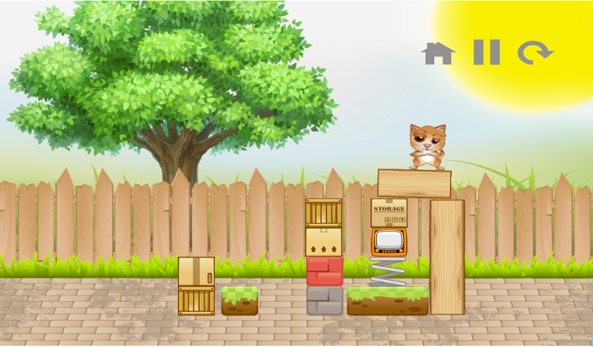 Kitty Cat Physics Puzzle Logic Screen 3