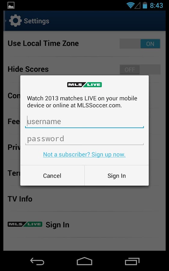 MLS MatchDay screenshot