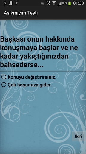 Aşık mıyım Testi